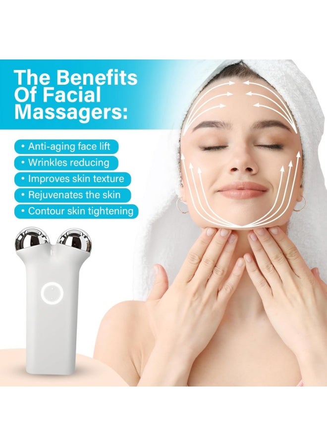 Microcurrent Beauty Device, Anti-Ageing Facial Massager, Smoothes Wrinkles, Firms Skin, Lifts Facial Contours, USB Rechargeable - Image 2